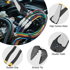 Wire Crimper Cutter Tool 10–22 AWG Heavy Duty Crimping Tool for Electrical Work