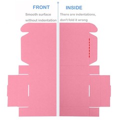 Black Corrugated Shipping Packaging Box L10xW8xH2.8 Inch Gifts Invitations