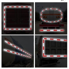 2 Inch x 160 Feet DOT-C2 Reflective Tape Red White Reflective Tape Outdoor Wa…