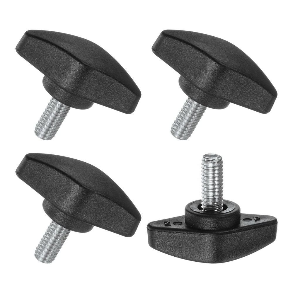 4Pack Thumb Screws, M6x14mm Tee Wing Knobs, Plastic T Handles Clamping Knob f…