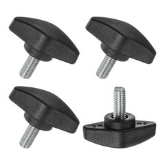 4Pack Thumb Screws, M6x14mm Tee Wing Knobs, Plastic T Handles Clamping Knob f…
