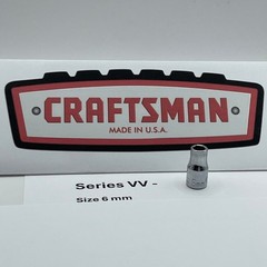 Craftsman 6mm Socket 1/4 Drive 6 Point Series VV 43502 Made in USA Vintage Tool