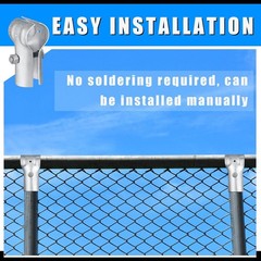 12 Pcs 1-3/8″ Pipe Clamp Chain Link Fence T Clamp Galvanized Steel