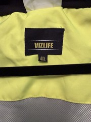 VizLife HV 267 Hi-Vis Yellow/Gray Reflective Hooded Jacket ANSI/ISEA 4XL