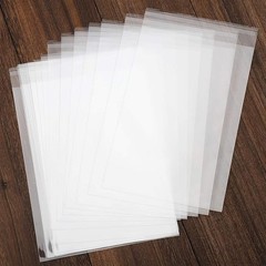 50 Pcs 14 x 18 Clear Self-Seal Cello Bags Resealable Packaging for Clothing