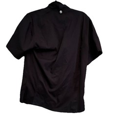 Chef Works Black Short Sleeve Chef Coat Jacket – Polycotton Workwear Coat