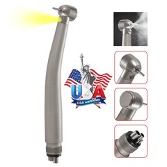 Dental Fiber Optic High Speed Turbine Handpiece 2/4H LED E-generator