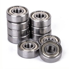 ZZ Metal Deep Groove Bearing 10Pcs Small High-Speed Silent Carbon Steel Bearings