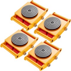 Heavy Duty 4PCS Machinery Skates Dollies, 17,637 Lb Capacity, 360° Rotation