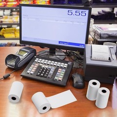 100 Rolls 2 1/4″ 57mm x 50′ Cash Register Credit Card POS Receipt Thermal Paper