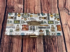 Vintage Metal Ballonoff PORTA FILE Locking Box Storage With KEY
