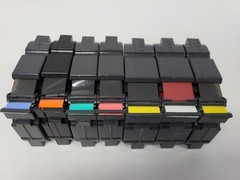 Lot of TZ Tape Label Red, Yellow, Blue, Green for Brother P-Touch