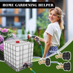 IBC Tote Hose Adapter 275-330 Gallon Water Tank High Flow Valve