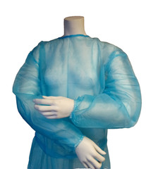 Dukal 301BL Disposable Isolation Gown Fluid Resistant Blue – 10 PACK