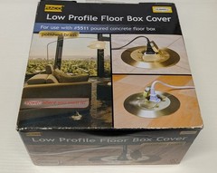 Raco RAC5500KIT Low Profile Floor Box Cover Gang Polished Brass Hubbell