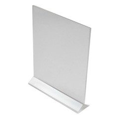 NEW Acrylic Restaurant Sign Holder 8 x 11 Inches, Clear Menu Stand, Vertical