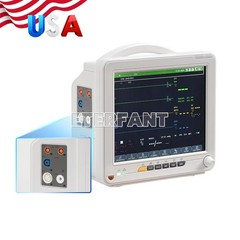 12″ Patient Monitor ICU CCU Vital Sign for Hospital ECG NIBP RESP TEMP SPO2 PR