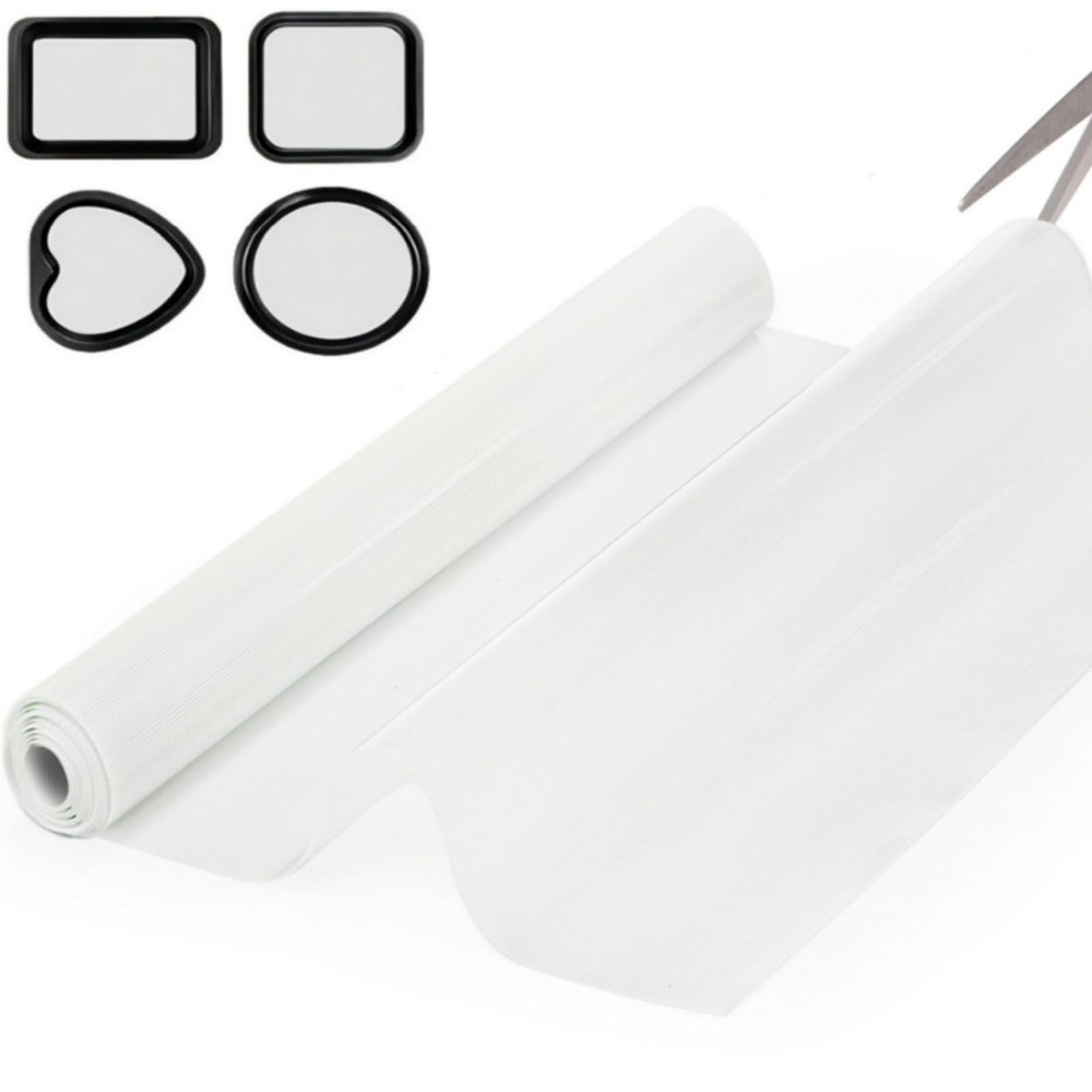 Covzoe 15.7 In x 8 FT Silicone Baking Mat Roll, 98″L x 15.7″W, White
