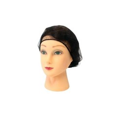 Hair Nets, Latex Free, Black, Food Service, 18 Inches, 2000 Pack