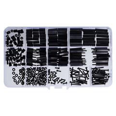 Lystaii 320Pcs M2 Nylon Hex Spacer Standoff Kit Male Female Screw Nut Threaded P