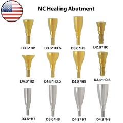 US Dental NC/RC Healing Abutment Healing Closure Caps Fit Straumann ITI BL BLT