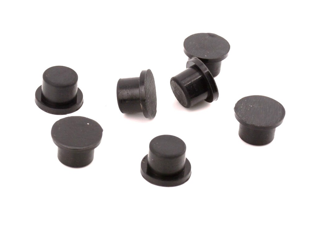 3/8″ Solid Rubber Push In Feet Fits 3/8″ Hole 1/8″ Height 5/8″ OD