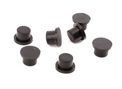 3/8″ Solid Rubber Push In Feet Fits 3/8″ Hole 1/8″ Height 5/8″ OD