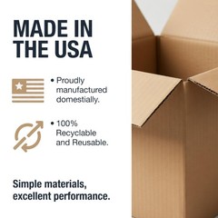 Flat Corrugated Cardboard Shipping Boxes 20″L x 20″W x 4″H | 20x20x4, Kraft