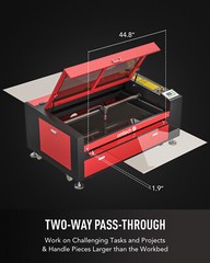 OMTech 100W 24×40 CO2 Laser Engraver with CW-5000 Water Chiller Cutting Machine