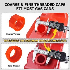 Gas Can Spout Replacement kit, 2 spouts, Anti-Spill Gas Can Nozzle Replacement