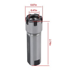 ER16 Collet Chuck Tool Holder 3/4 Inch Straight Shank 2 Inch Extension Length