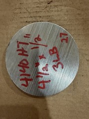 1 Slice 4140 Hot Rolled Steel Bar Round Stock Heat Treated 4 1/2” OD x ~1/2”