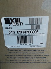 EXM 5412-ESFRH100806, Hinged Corrosion Resistant Fiberglass Enclosure 10″x8″x6″