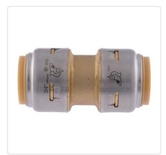Sharkbite MAX UR008A, 1/2-in. x 1/2-in. Push-To-Connect Straight Coupling