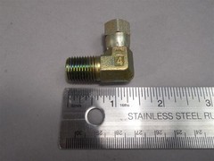 5pc 1/4″ Male NPT Pipe x 1/4″ Female JIC/AN -4 37° Swivel 90° Elbow Carbon Steel
