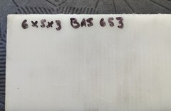 🗽MOISTURE RESISTANT HDPE 3″ X 8-1/2″ X 10″ PLASTIC SHEET