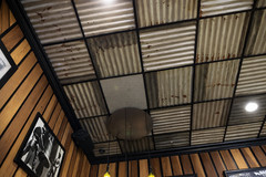 Salvaged Reclaim Corrugated Metal Sheet 2 x 2 Drop Ceiling Tile Barn Tin Rustic