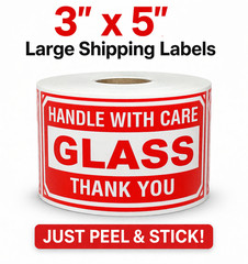 Shipping Labels- 3X5 Delicate Instruments 500 labels per roll, 1-16 Rolls