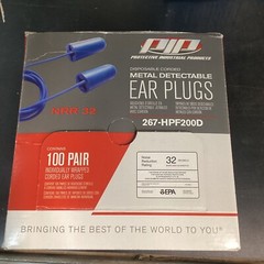 Box Of 100 PIP Industrial Products 267-HPF-200D Nrr32 Disposablecorded Ear Plugs