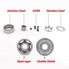 420 Stainless Steel + Si3N4 Ceramic Ball Bearing For Toy Cars、Fishing Wheel