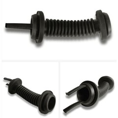 2 Pack 30*30mm Car Harness Wiring Door Tube Rubber Sleeve Dust-proof Tubes NEW