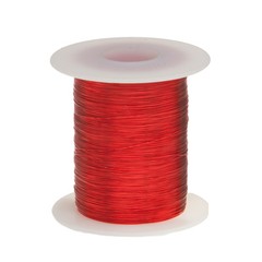 30 AWG Gauge Enameled Copper Magnet Wire 2 oz 402′ Length 0.0108″ 155C Red