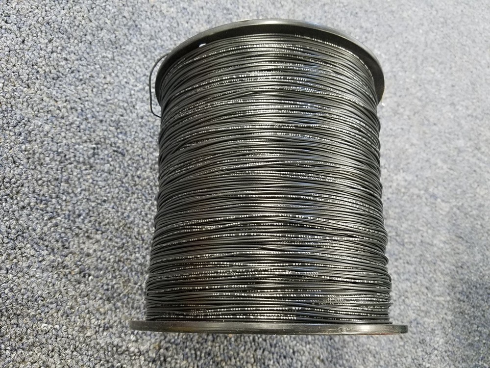 BLACK 24 AWG Gauge Stranded Hook Up Wire Kit 500 FT REEL UL1007 300 Volt