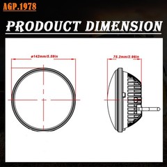 Par46 LED Landing Light Sealed Beam Spot for Aircraft,3600lumen,14V 28V DC,Re…