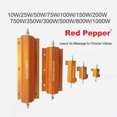 5W-500W Golden Aluminium Load Resistor Wirewound Various Values 0.1-10K Ω