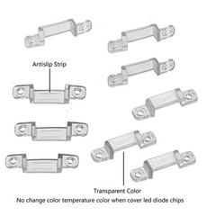 100 Pack Strip Light Mounting Brackets Double Side Fixing 202 Screws Included Fo