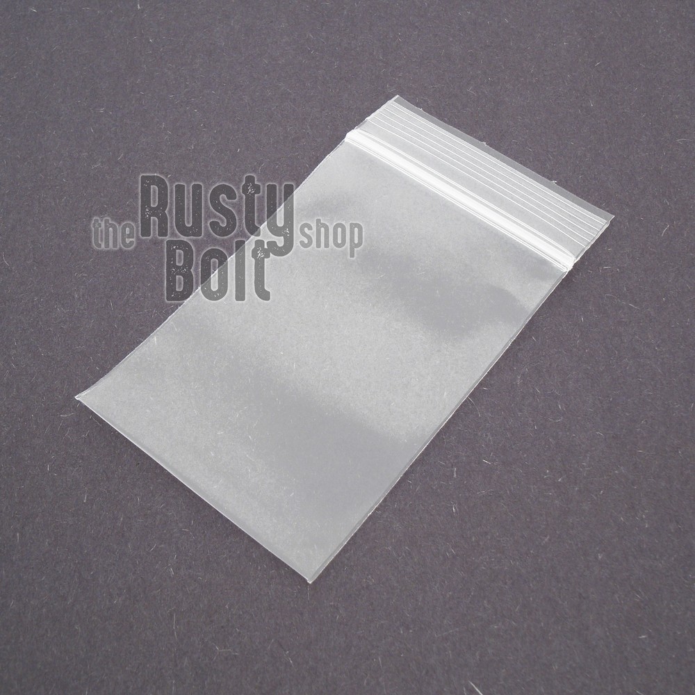2×3″ – Clear Reclosable Zip Seal Bag Plastic 4 Mil Lock Jewelry – 1/10/100 QTY