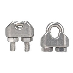 YAMASO 20PCS 1/8 Inches M3 Stainless Steel Wire Rope Cable Clip Clamp