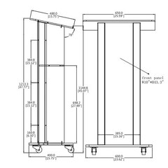 Returned Item Clear Acrylic Plexiglass Podium Metal Corners Church Pulpit