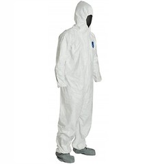 Dupont TY122S 400 Tyvek Disposabl Coverall Bunny Suit W/Hood & Boots CASE OF 25